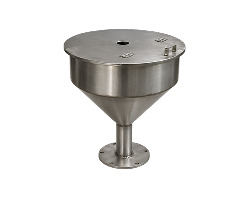 edit stainless steel industrial hopper